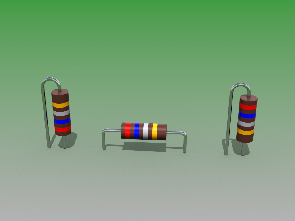 电阻器碳膜1-2W。尺寸车身长度10.3毫米，直径3.8毫米。引线直径077毫米
